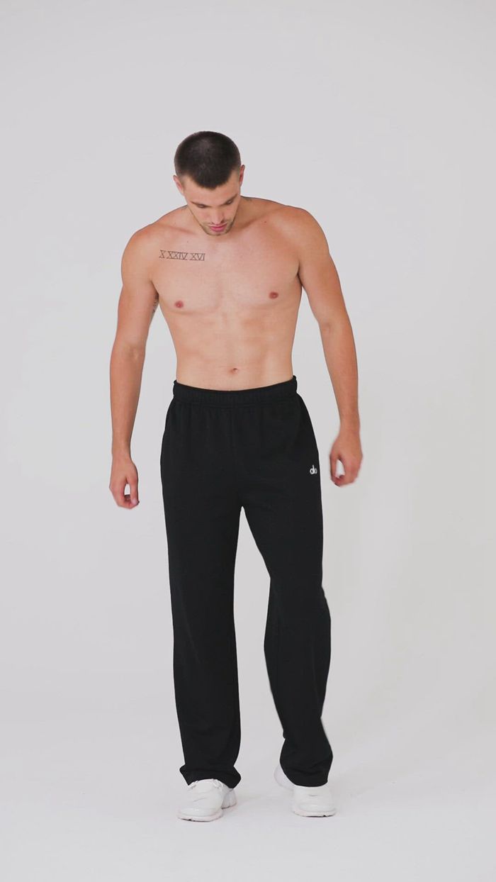 Pantalones Alo Yoga Accolade Straight Leg Sweat Hombre Negros | 034276GEJ