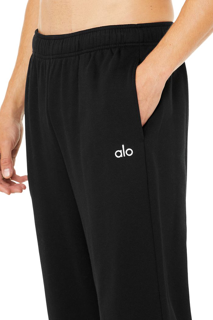 Pantalones Alo Yoga Accolade Straight Leg Sweat Hombre Negros | 067392VQO