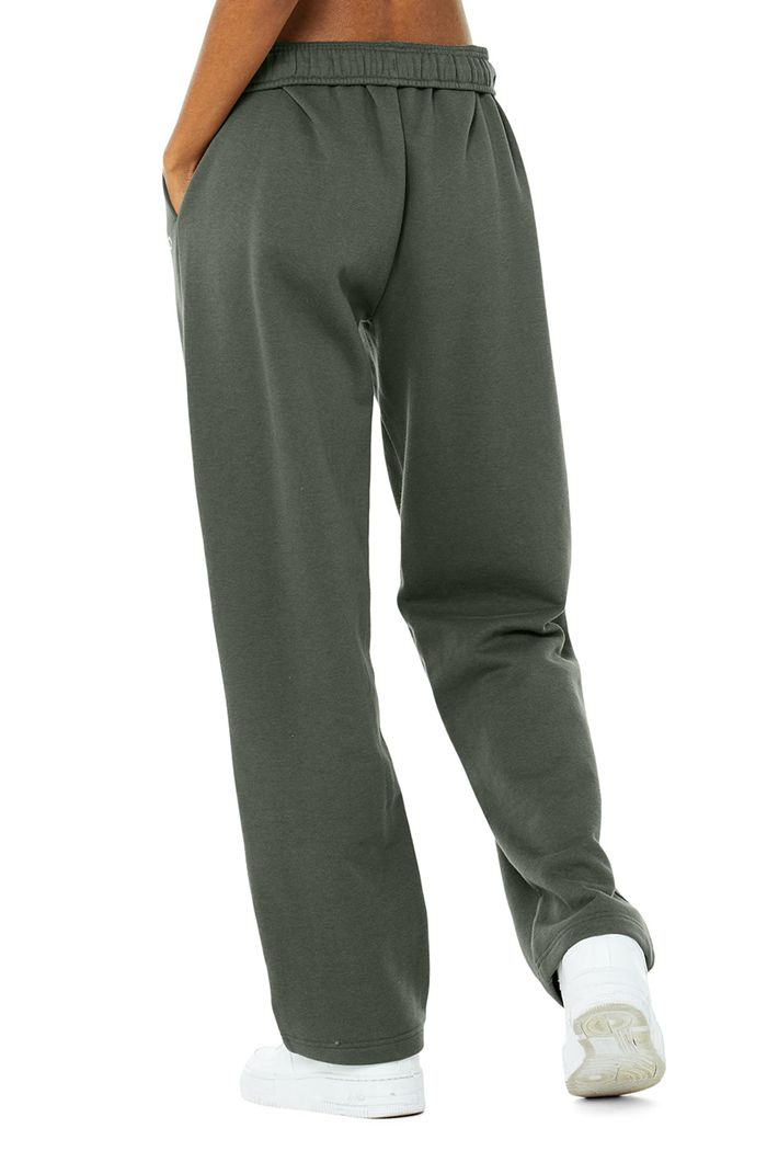 Pantalones Alo Yoga Accolade Straight Leg Sweat Mujer Verdes Oscuro | 426389LSF