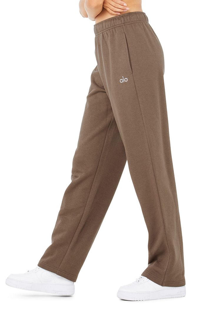 Pantalones Alo Yoga Accolade Straight Leg Sweat Mujer Marrom | 502174WLR