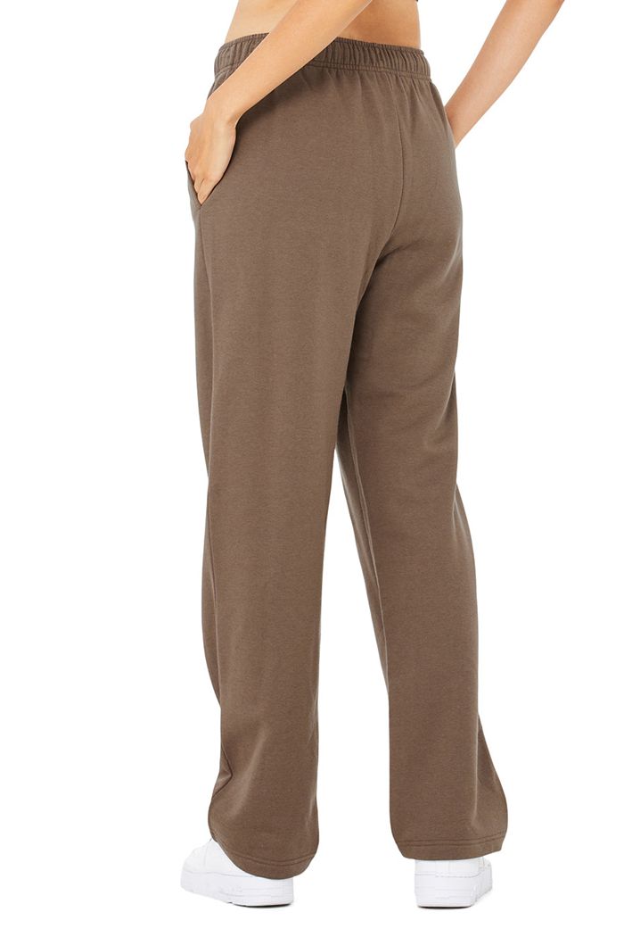 Pantalones Alo Yoga Accolade Straight Leg Sweat Mujer Marrom | 502174WLR