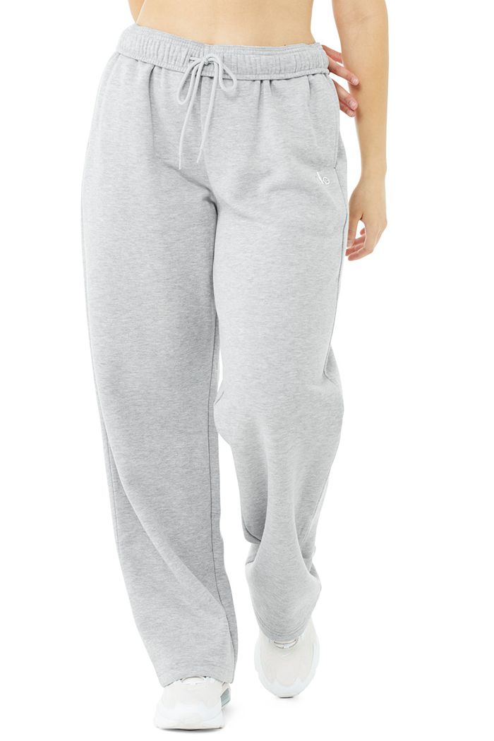 Pantalones Alo Yoga Accolade Straight Leg Sweat Mujer Grises | 510836CUJ