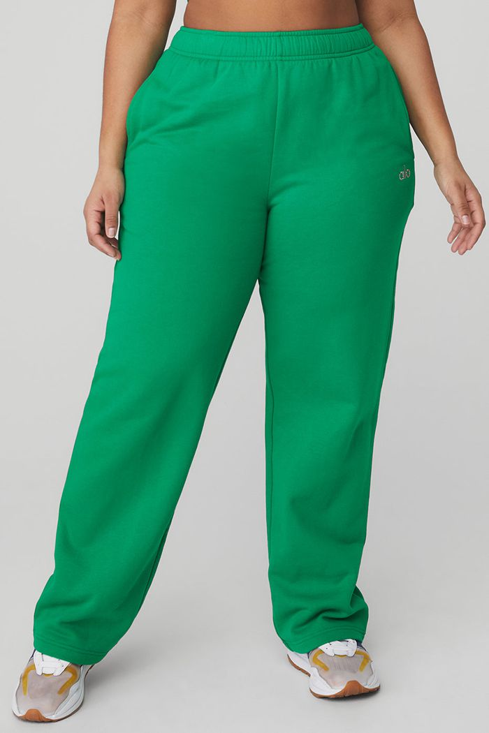 Pantalones Alo Yoga Accolade Straight Leg Sweat Mujer Verdes Turquesa | 528760SVF