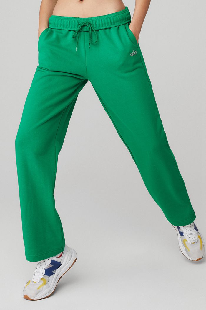 Pantalones Alo Yoga Accolade Straight Leg Sweat Mujer Verdes Turquesa | 528760SVF