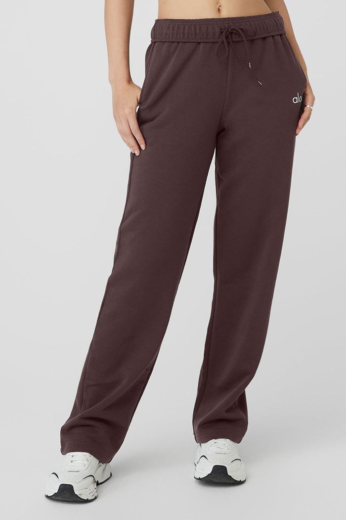 Pantalones Alo Yoga Accolade Straight Leg Sweat Mujer Negros | 732465YMF