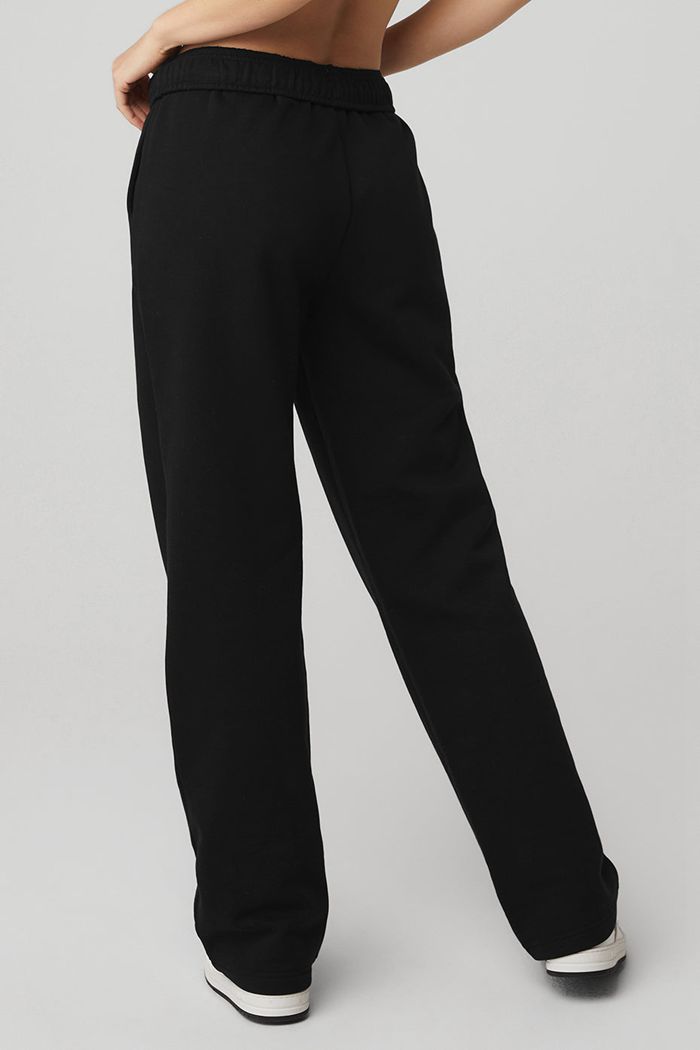 Pantalones Alo Yoga Accolade Straight Leg Sweat Mujer Negros | 931748LZG