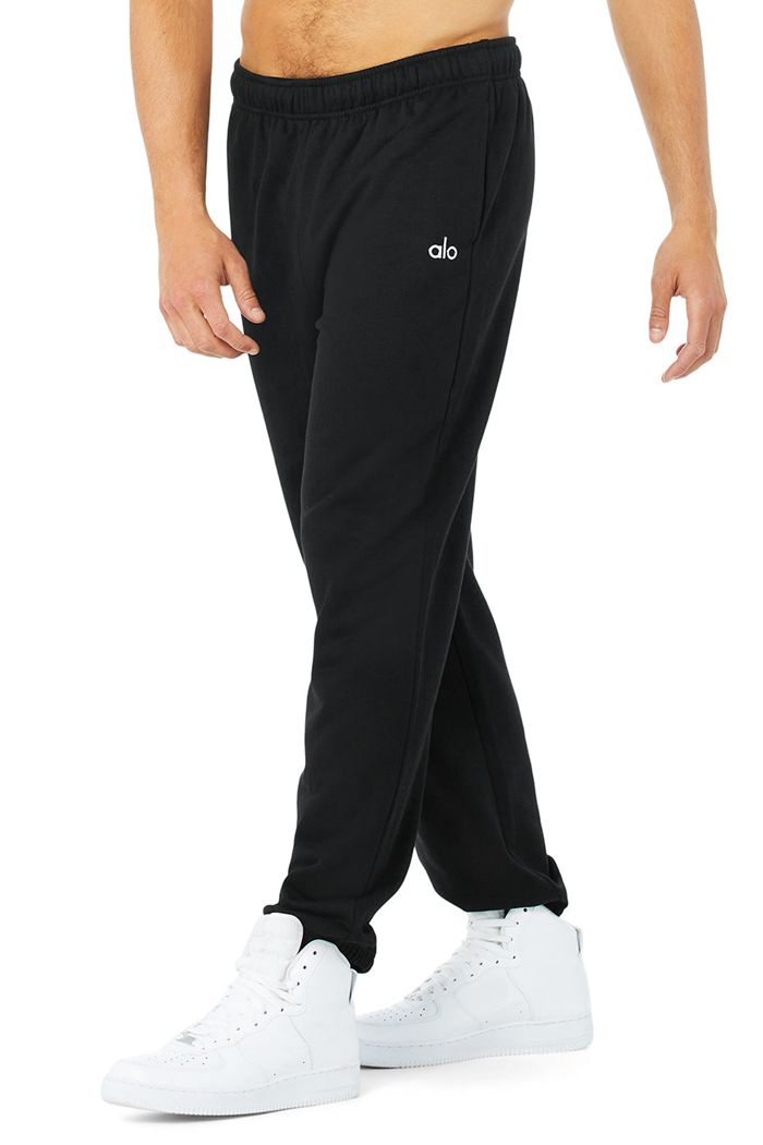 Pantalones Alo Yoga Accolade Sweat Hombre Negros | 052864LDB