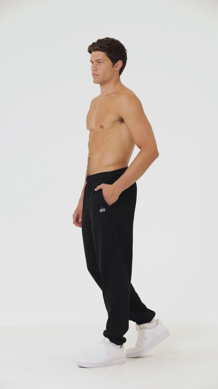 Pantalones Alo Yoga Accolade Sweat Hombre Negros | 052864LDB