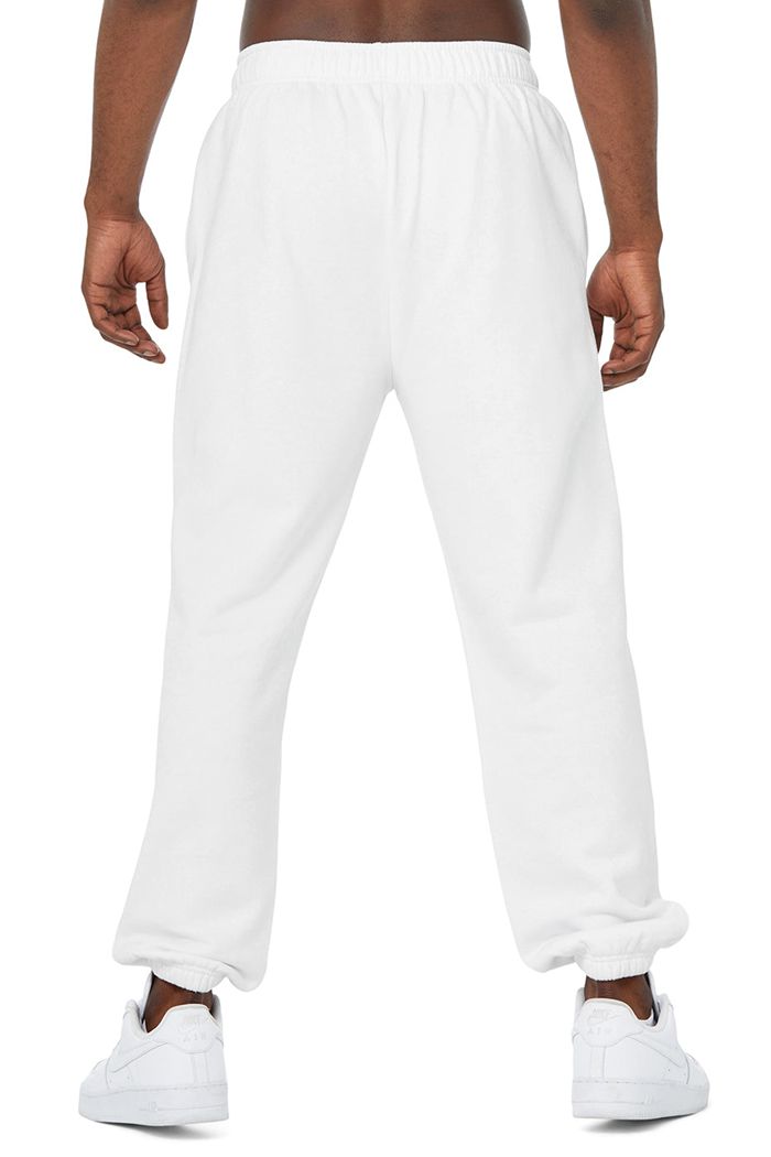 Pantalones Alo Yoga Accolade Sweat Hombre Blancos | 215973CYM