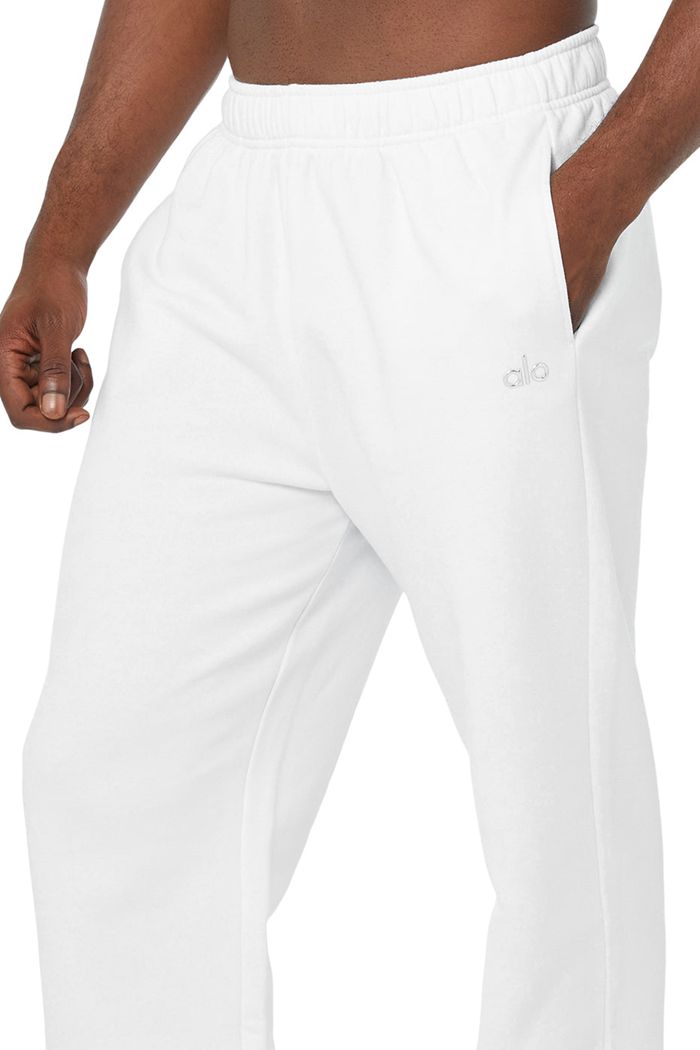 Pantalones Alo Yoga Accolade Sweat Hombre Blancos | 215973CYM