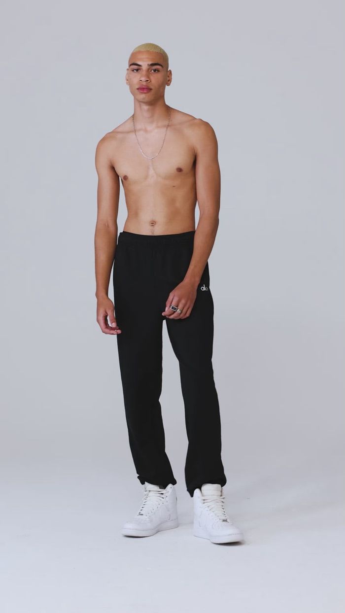 Pantalones Alo Yoga Accolade Sweat Hombre Negros | 813752ZAU