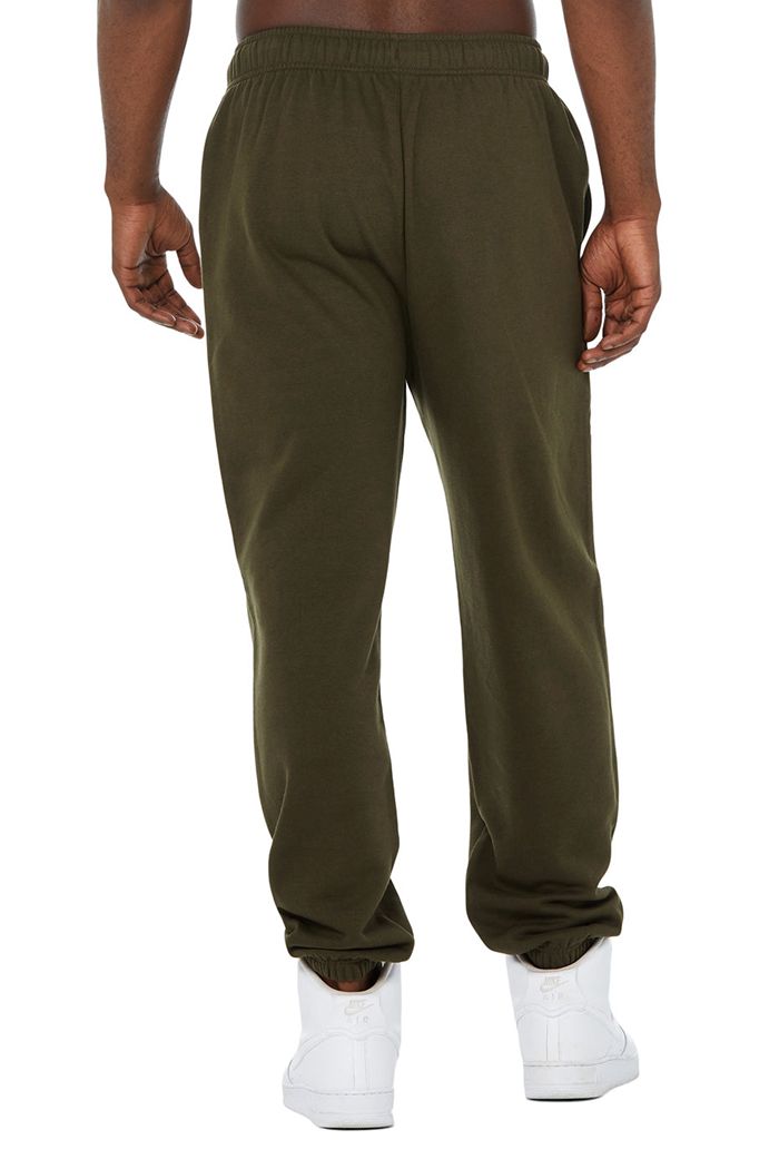 Pantalones Alo Yoga Accolade Sweat Hombre Verde Oliva Oscuro | 960487GSW