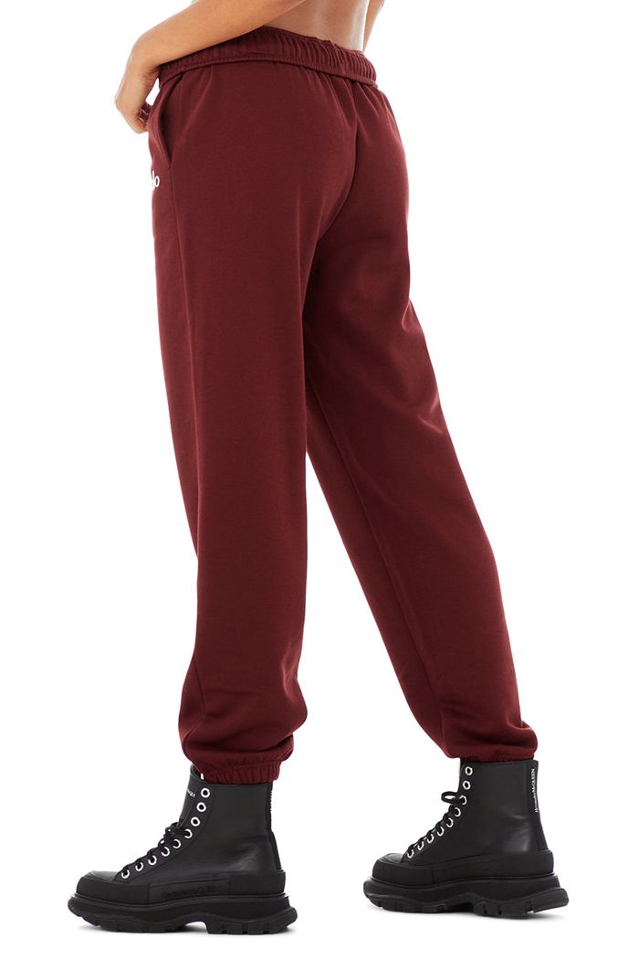 Pantalones Alo Yoga Accolade Sweat Mujer Rojos | 148069CHU