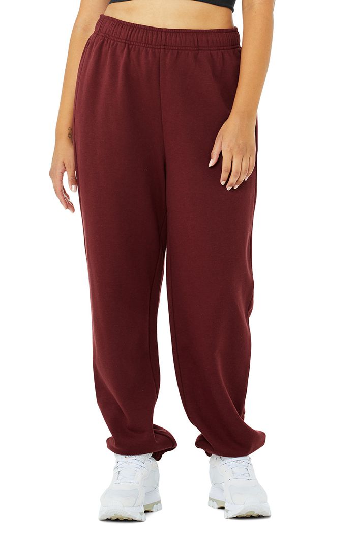 Pantalones Alo Yoga Accolade Sweat Mujer Rojos | 148069CHU