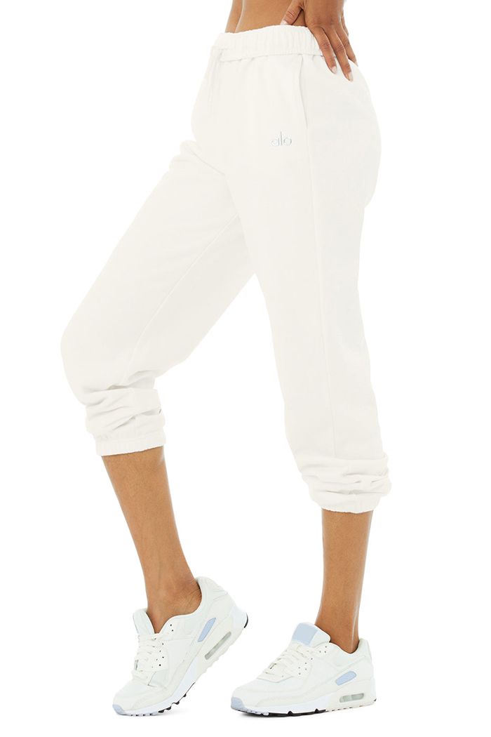 Pantalones Alo Yoga Accolade Sweat Mujer Blancos | 302761ELM