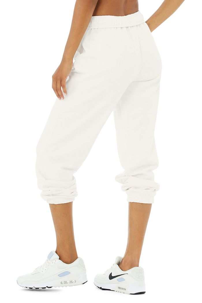 Pantalones Alo Yoga Accolade Sweat Mujer Blancos | 302761ELM