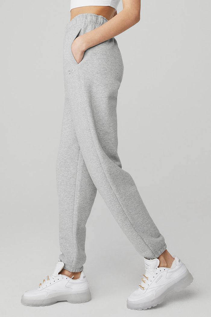 Pantalones Alo Yoga Accolade Sweat Mujer Grises | 346150FYN