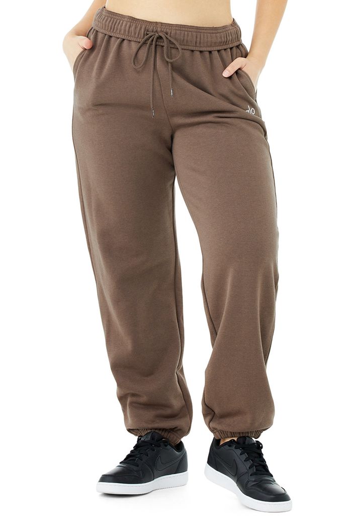 Pantalones Alo Yoga Accolade Sweat Mujer Marrom | 481592QOJ