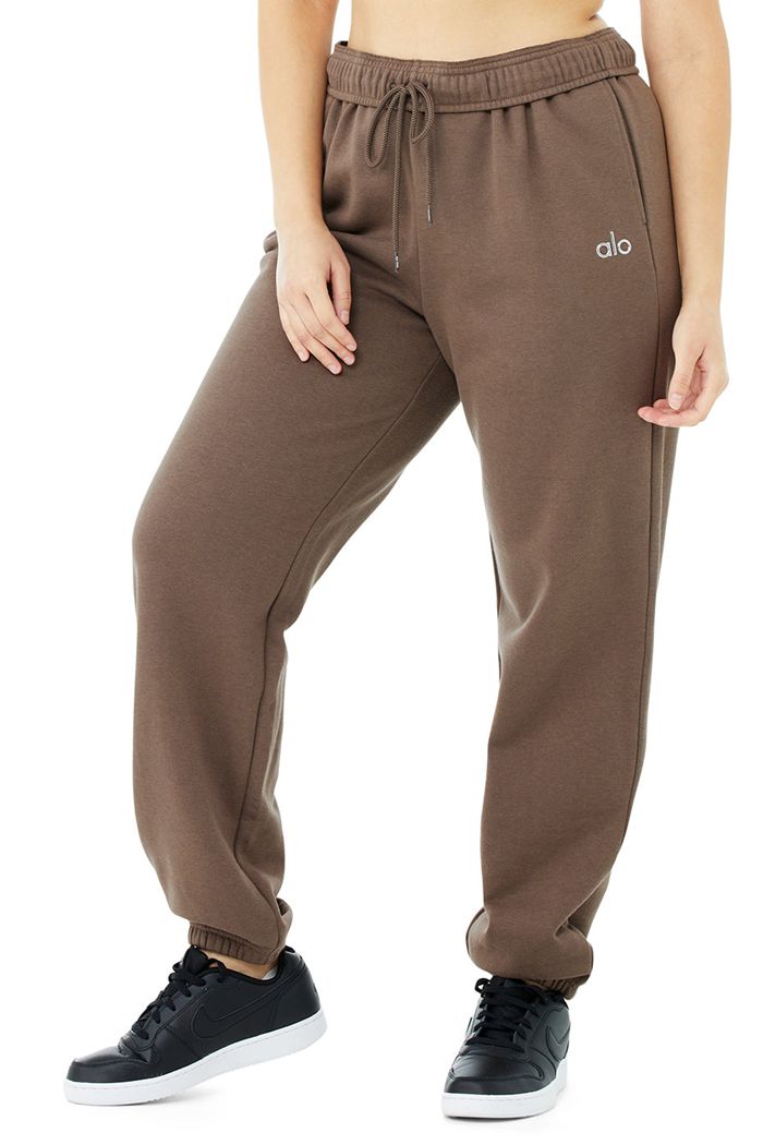 Pantalones Alo Yoga Accolade Sweat Mujer Marrom | 481592QOJ