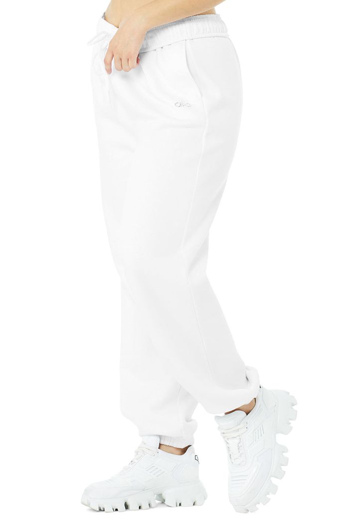 Pantalones Alo Yoga Accolade Sweat Mujer Blancos | 584197JBR