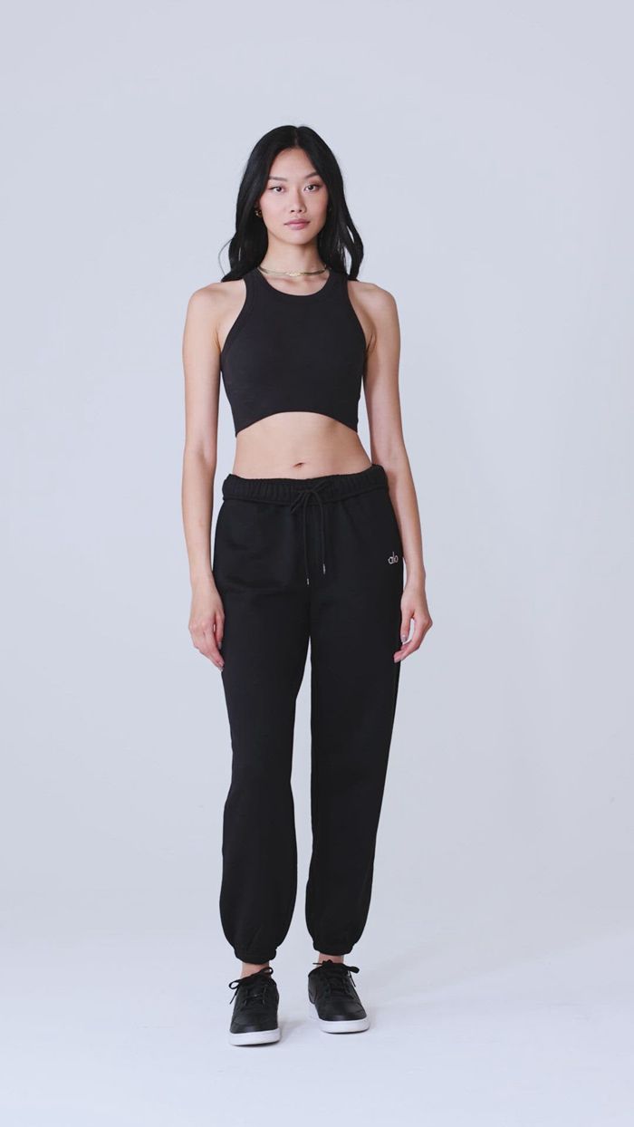 Pantalones Alo Yoga Accolade Sweat Mujer Negros | 632817YDB