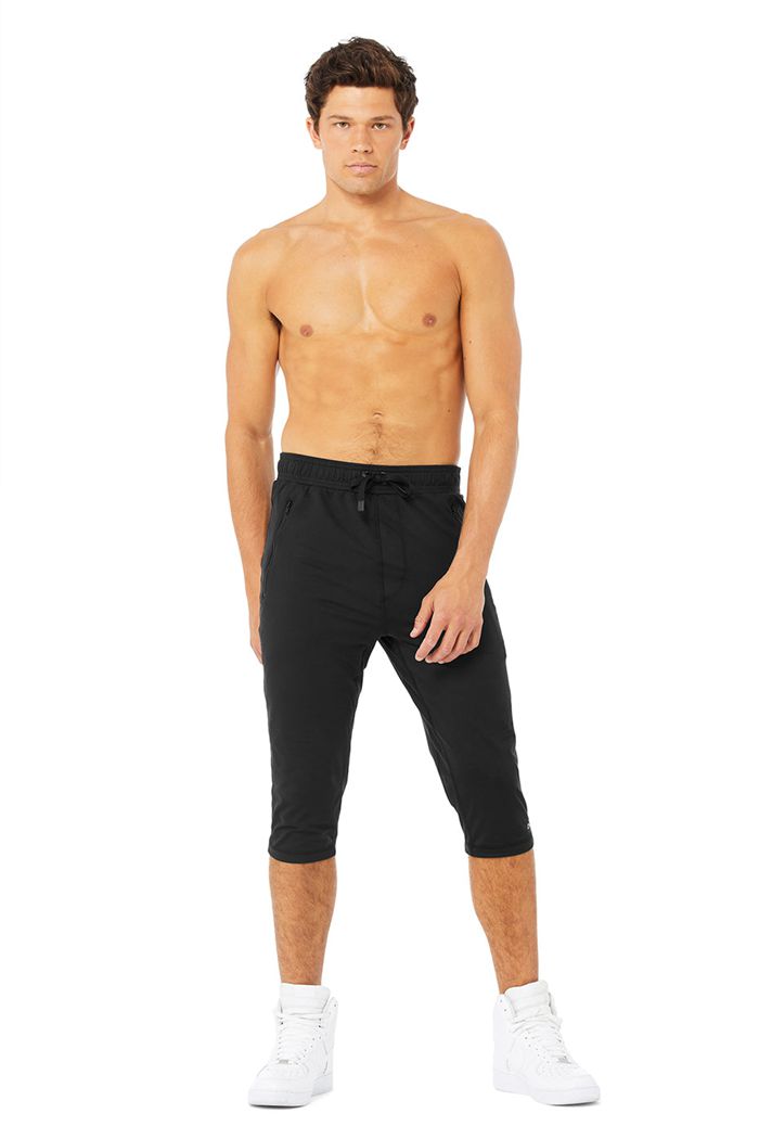 Pantalones Alo Yoga Balance Capri Hombre Negros | 687524GHU