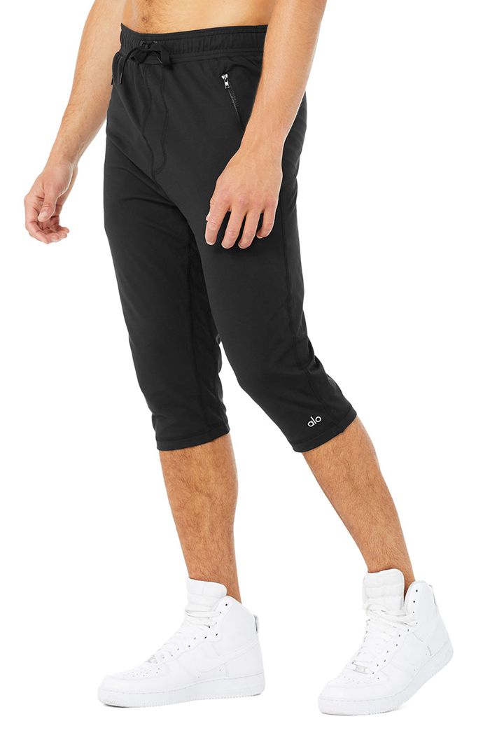 Pantalones Alo Yoga Balance Capri Hombre Negros | 687524GHU