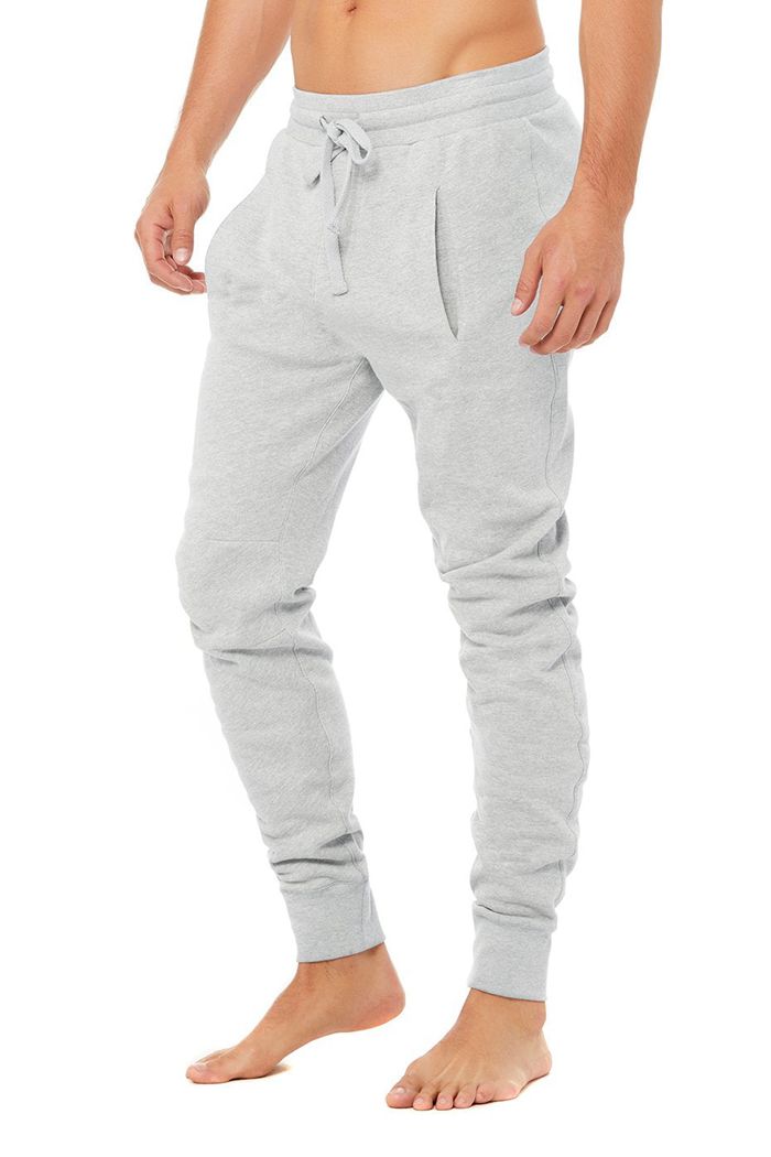 Pantalones Alo Yoga Base Sweat Hombre Grises | 210869OZK