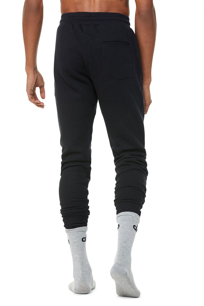 Pantalones Alo Yoga Base Sweat Hombre Negros | 135426IMN