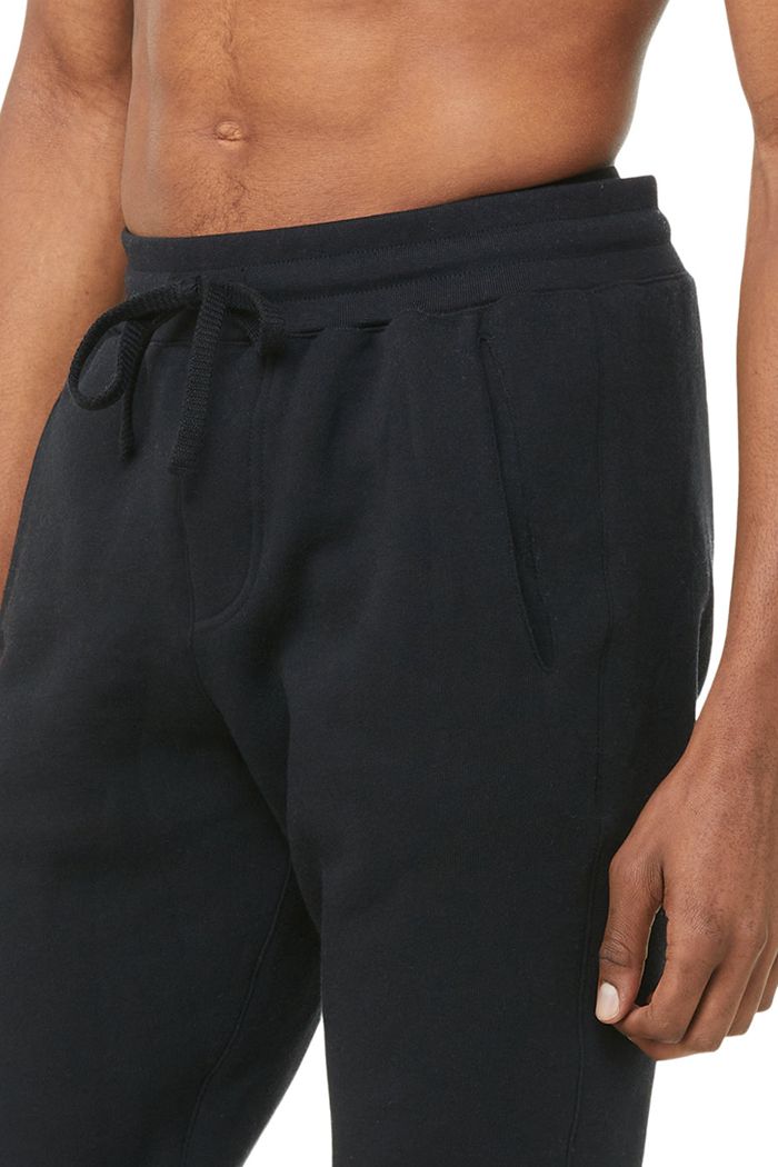 Pantalones Alo Yoga Base Sweat Hombre Negros | 135426IMN