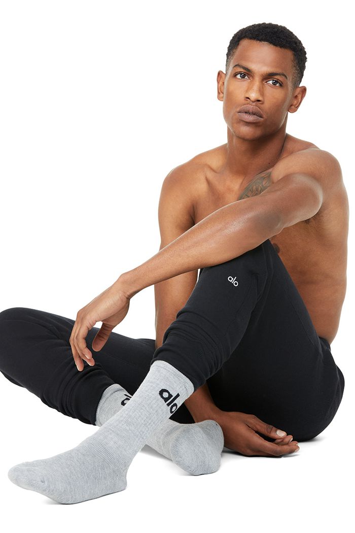 Pantalones Alo Yoga Base Sweat Hombre Negros | 135426IMN