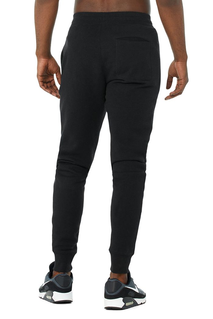 Pantalones Alo Yoga Baseline Sweat Hombre Negros | 023759KUC