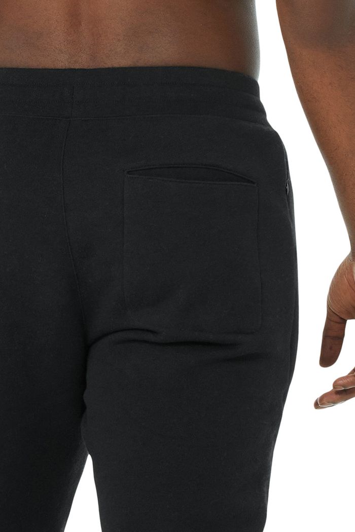 Pantalones Alo Yoga Baseline Sweat Hombre Negros | 023759KUC