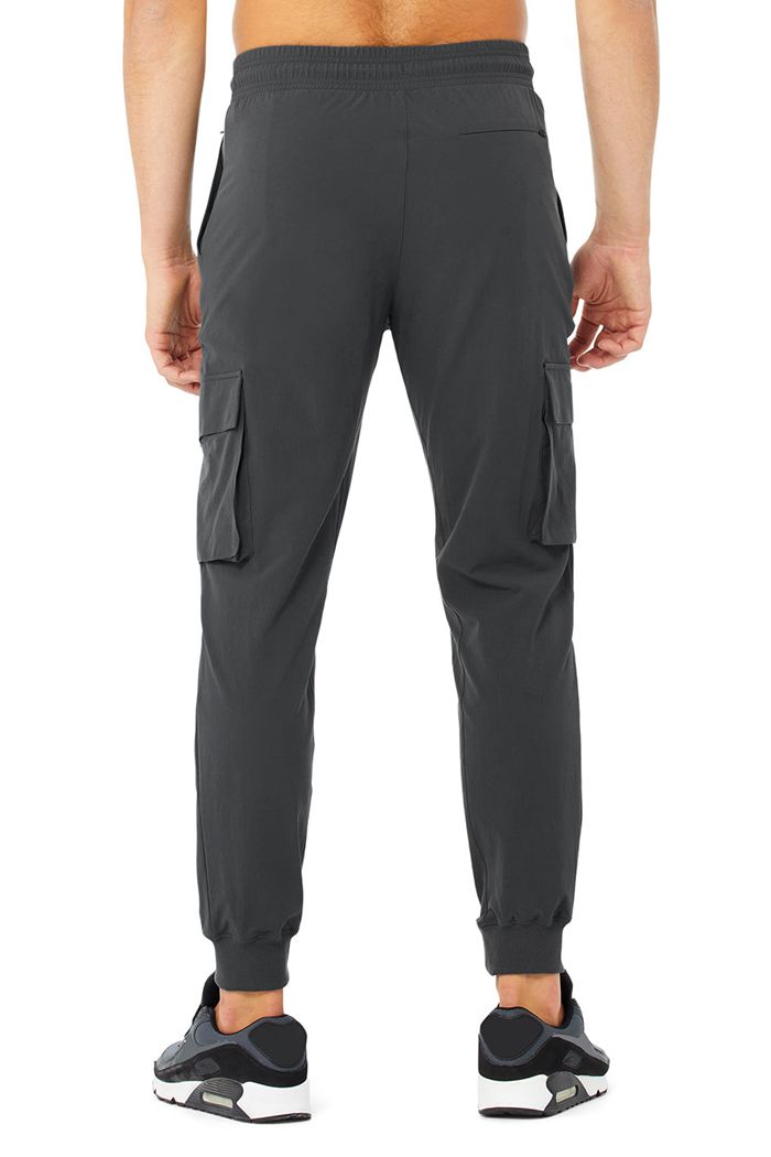 Pantalones Alo Yoga Cargo Division Field Hombre Grises Oscuro | 214875HID