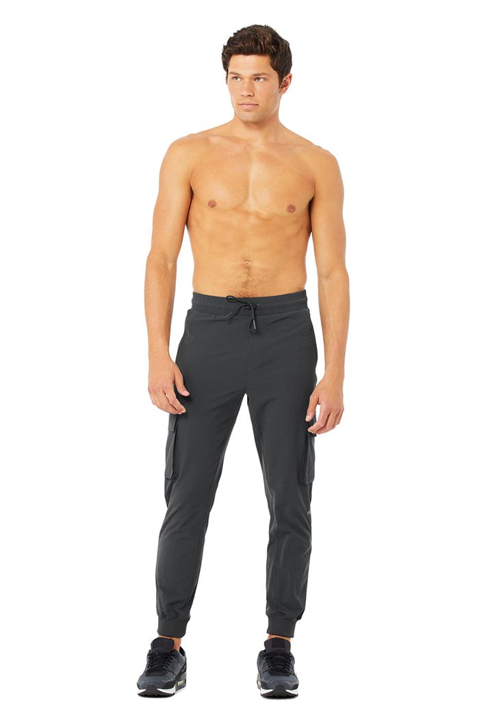 Pantalones Alo Yoga Cargo Division Field Hombre Grises Oscuro | 214875HID