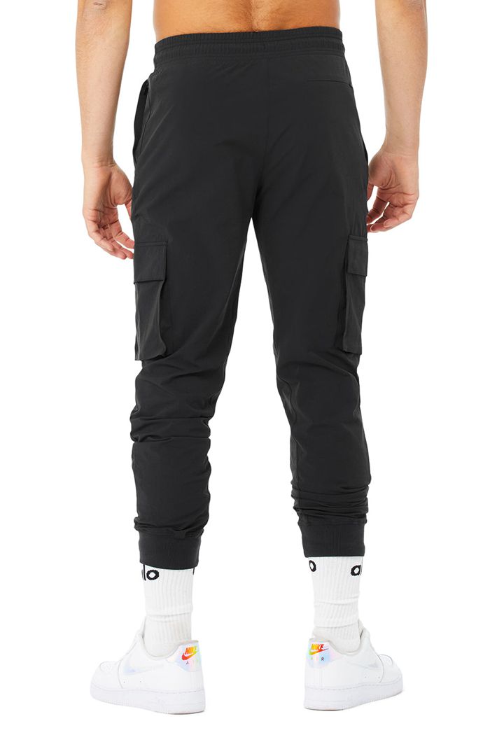 Pantalones Alo Yoga Cargo Division Field Hombre Negros | 753249OYK