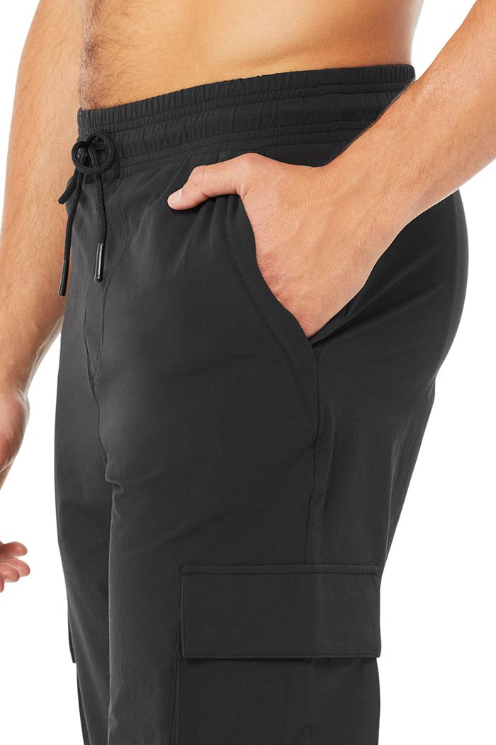 Pantalones Alo Yoga Cargo Division Field Hombre Negros | 753249OYK