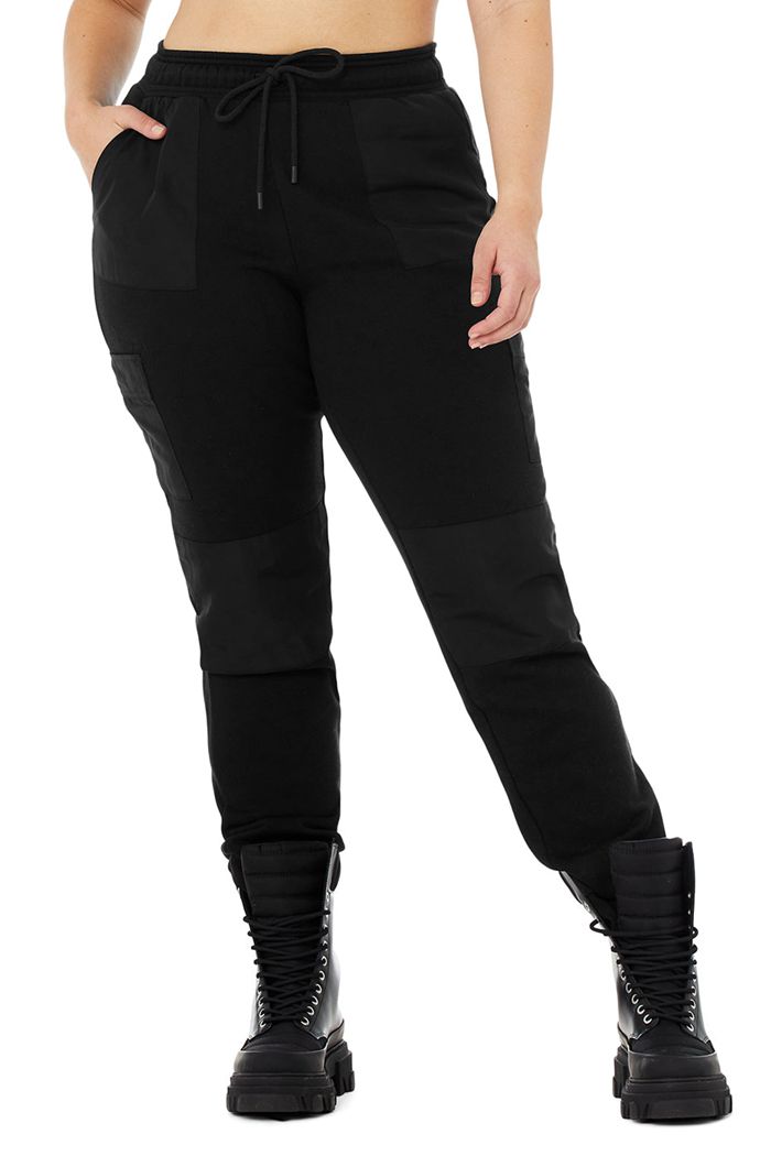 Pantalones Alo Yoga Cargo Jogger Mujer Negros | 695324HEC