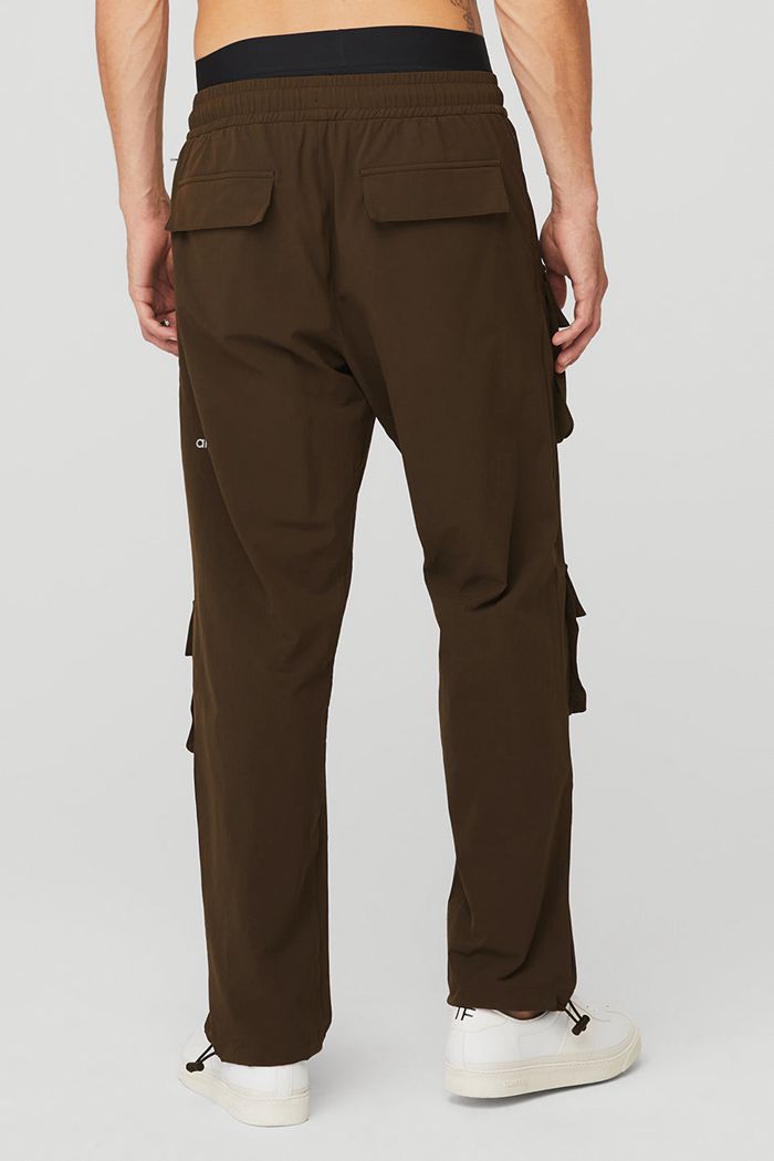 Pantalones Alo Yoga Cargo Venture Hombre Negros | 507361OMB