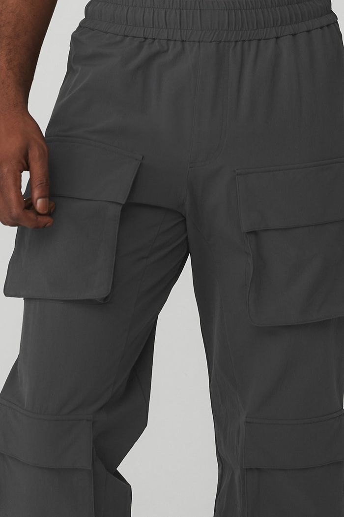 Pantalones Alo Yoga Cargo Venture Hombre Grises Oscuro | 629853JFD