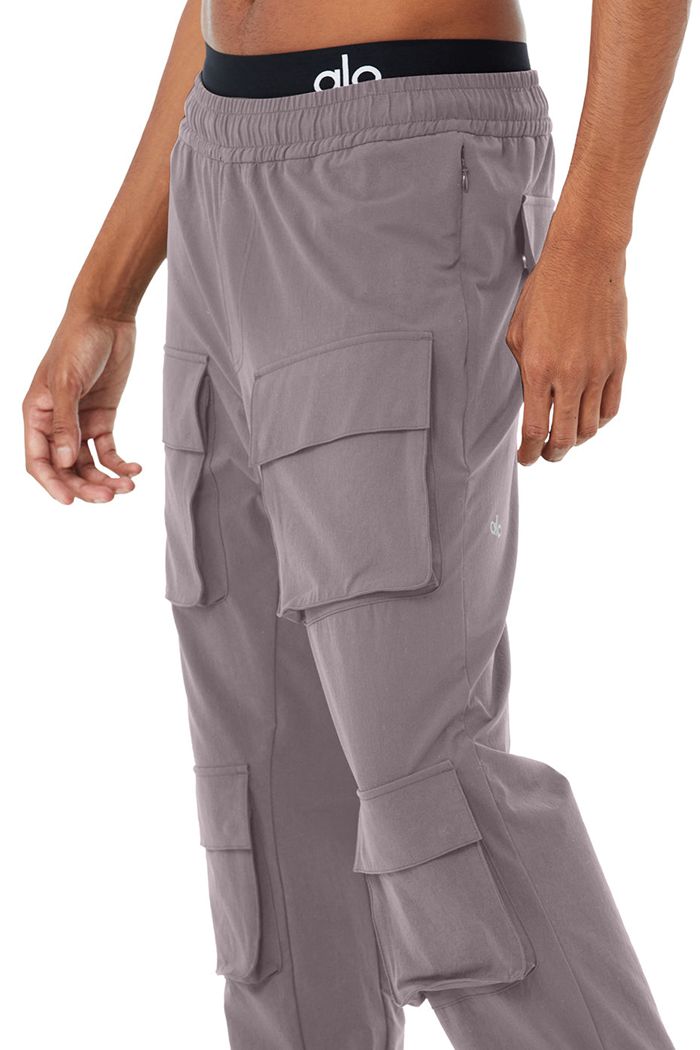 Pantalones Alo Yoga Cargo Venture Hombre Morados | 798351SIP