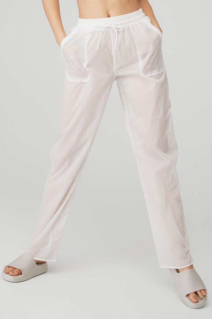 Pantalones Alo Yoga Cloud Nine Mujer Blancos | 321406NLP