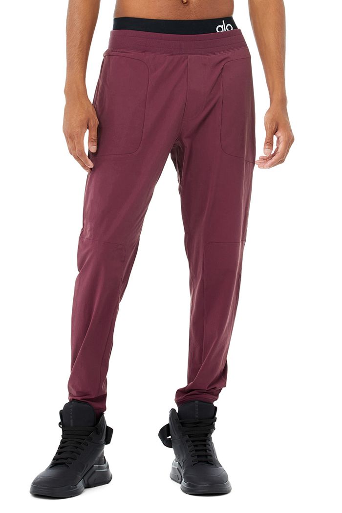 Pantalones Alo Yoga Co-Op Hombre Rojos | 136748QER