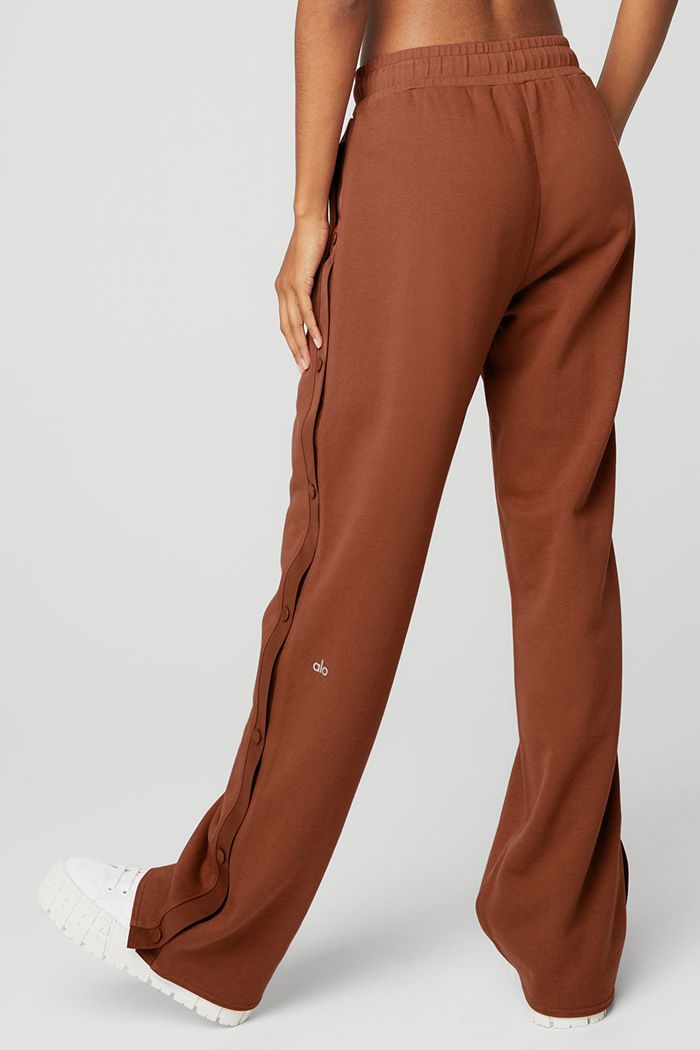 Pantalones Alo Yoga Courtside Tearaway Snap Mujer Rojos | 314056KPA