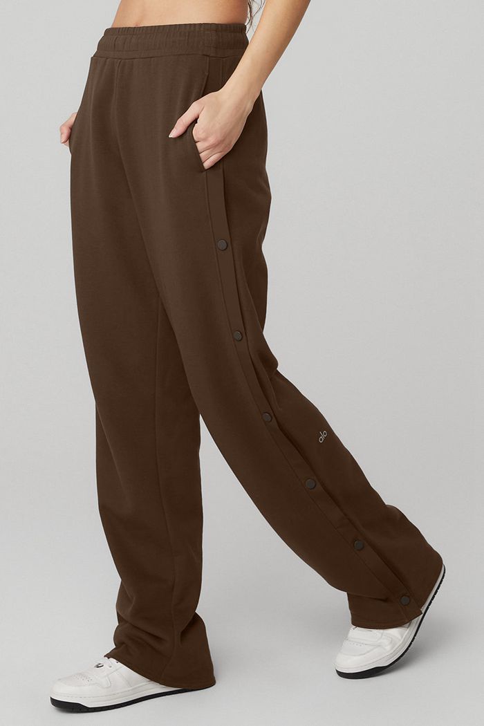 Pantalones Alo Yoga Courtside Tearaway Snap Mujer Negros | 329486CUQ