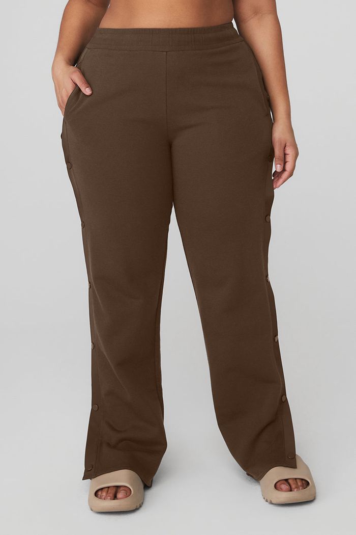 Pantalones Alo Yoga Courtside Tearaway Snap Mujer Negros | 329486CUQ