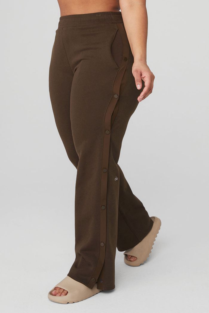 Pantalones Alo Yoga Courtside Tearaway Snap Mujer Negros | 329486CUQ