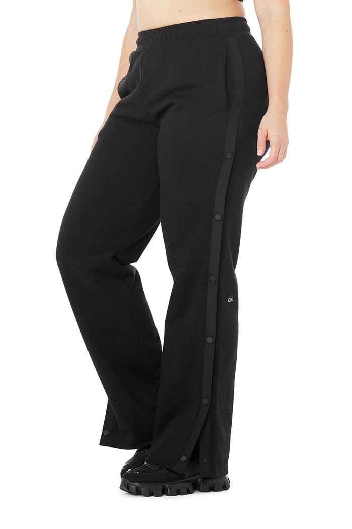 Pantalones Alo Yoga Courtside Tearaway Snap Mujer Negros | 529167TUK