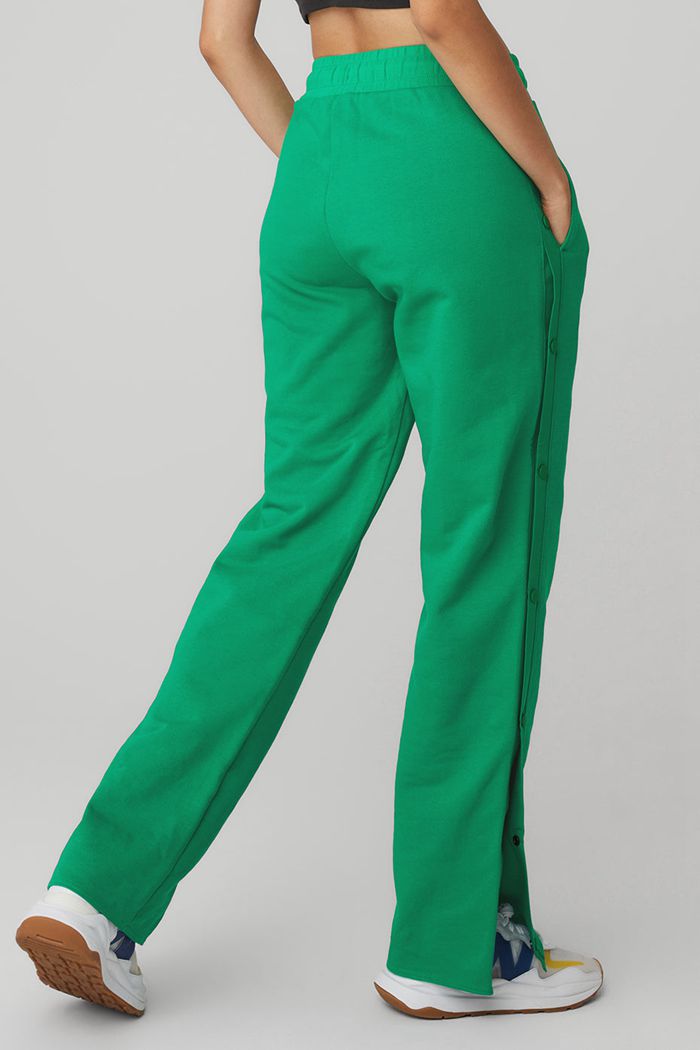 Pantalones Alo Yoga Courtside Tearaway Snap Mujer Verdes Turquesa | 695217QAO