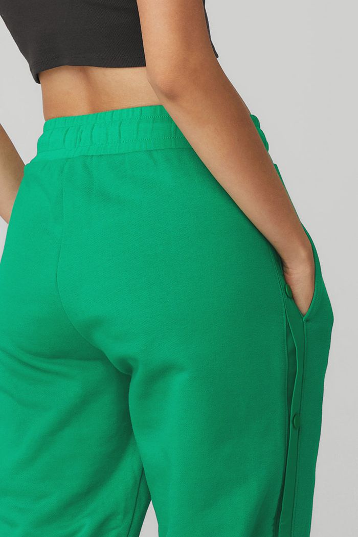 Pantalones Alo Yoga Courtside Tearaway Snap Mujer Verdes Turquesa | 695217QAO